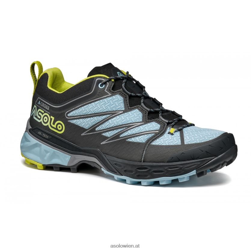 Softrock-Frauen Asolo Schwarz/Seladon/Sicherheitsgelb LBJ0X637