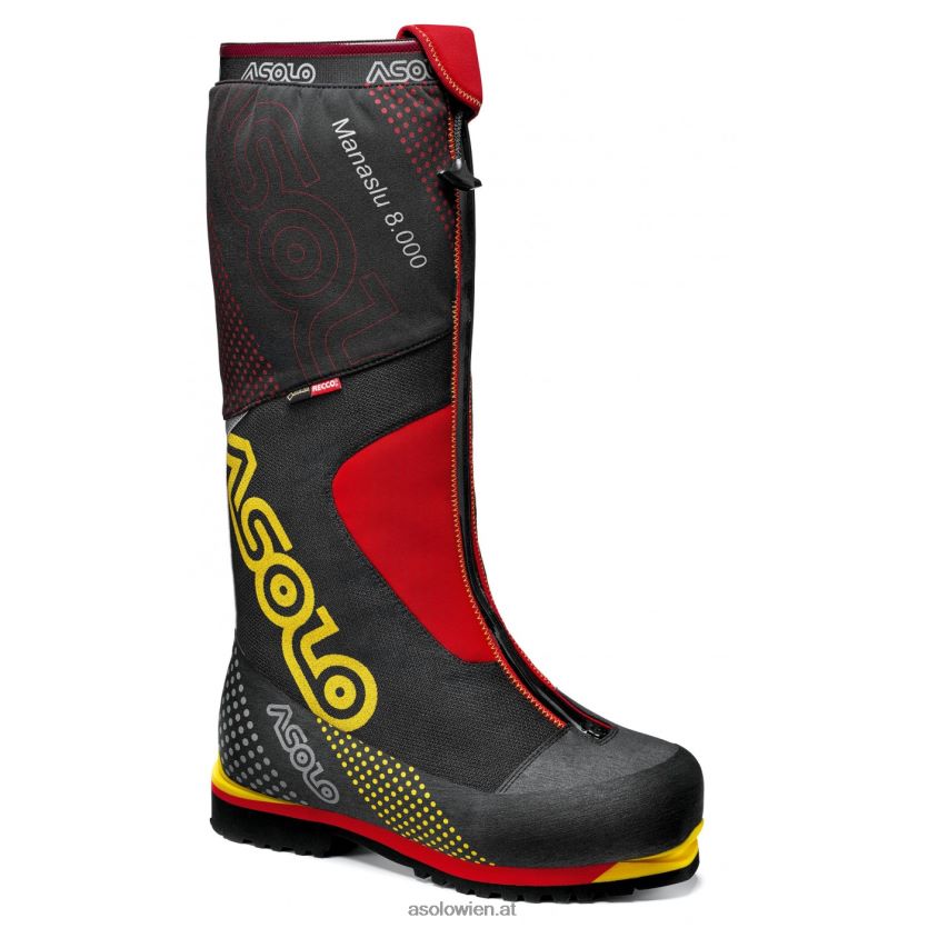 Manaslu 8000 GV Männer Asolo Schwarz Rot LBJ0X652