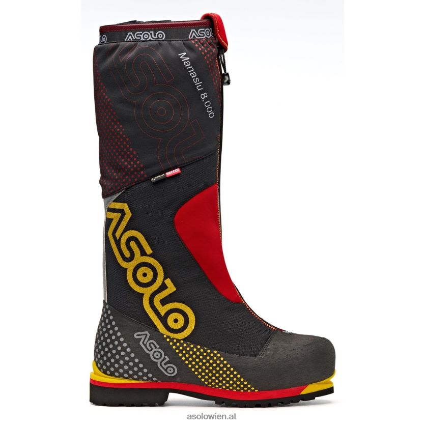 Manaslu 8000 GV Männer Asolo Schwarz Rot LBJ0X652