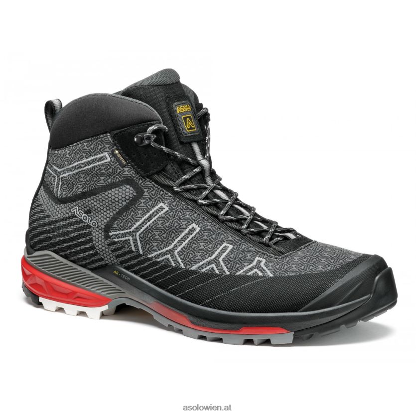 Falcon Evo Jacquard GV Herren Asolo Schwarz Rot LBJ0X6111